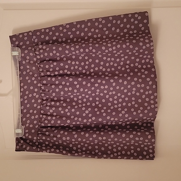 LOFT, Size 8, Taupe Polka Dot Pleated Skirt, NEW with Tags! - Picture 2 of 10